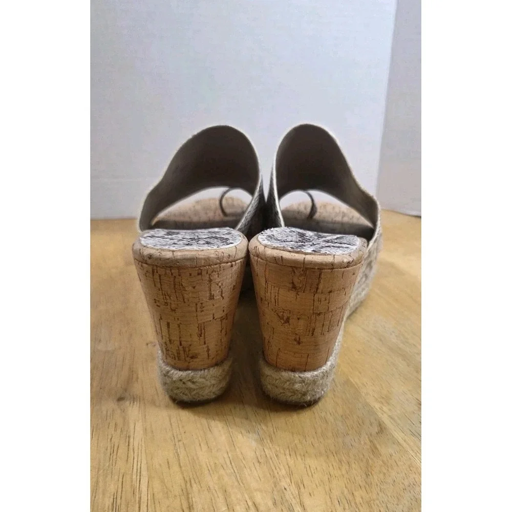 Donald J Pliner Janet Snakeskin Platform Slide Womens Shoes Wedge Size 7M